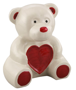 Teddy Bear Infant Cremation Urn - Blue, Pink, or White