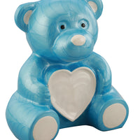 Teddy Bear Infant Cremation Urn - Blue, Pink, or White