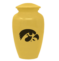 Fan Series - University of Iowa Hawkeyes Yellow Memorial Cremation Urn - IUIOWA100