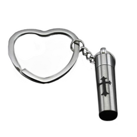 Cross On Cylinder Keychain - IUKY104