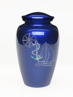 Exquisite Series - Mother of Pearl Anchor on Blue - IUME102