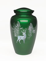 Exquisite Series - Mother of Pearl Deer on Green - IUME109