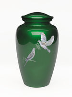 Exquisite Series - Mother of Pearl Doves on Green - IUME110