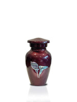 Exquisite Series - Mother of Pearl Lily on Burgundy - IUME111-Burgundy