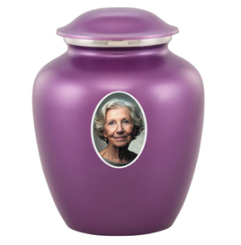Elite Custom Photo Urn - IUPIC100-Purple