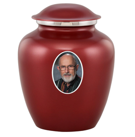 Elite Custom Photo Urn - IUPIC100-Red