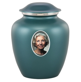 Elite Custom Photo Urn - IUPIC100-Teal