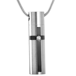 Cross on Cylinder Pendant - IUPN102