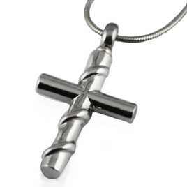 Cross with Silver wire wrapped Pendant - IUPN119-S