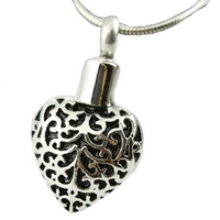 Black Art Heart Pendant - IUPN125