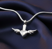 Flying Heart with Wings Pendant - IUPN129