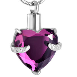 Hold My Heart Amethyst Pendant - IUPN148