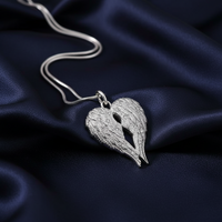 Angel Wings Companion Pendant with Dual Chambers - IUPN158-DC