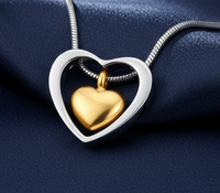 Dangling Golden Heart Pendant - IUPN181