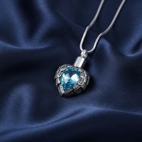 Aquamarine Winged Pendant - IUPN182