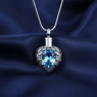 Aquamarine Winged Pendant - IUPN182