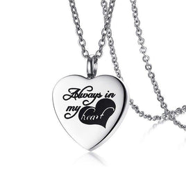 "Always in my Heart" Heart Shaped Pendant - IUPN217