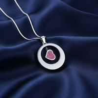Hanging Pink Heart Pendant - IUPN268