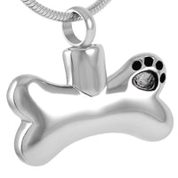Paw on Dog Bone Pendant - IUPP107