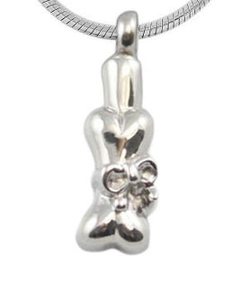 Dog Bone with Bow Pendant - IUPP110