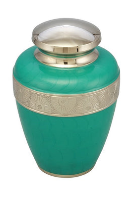 Sparta Teal Cremation Urn - IURG130-Teal