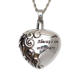 Silver Always in My Heart Jewelry - IUSPN100