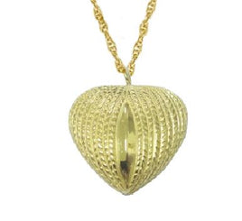 Gold Plated Silver My Heart Jewelry - IUSPN102-G