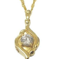 Gold plated Silver Diamond Jewelry - IUSPN104-G