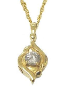 Gold plated Silver Diamond Jewelry - IUSPN104-G