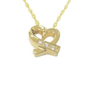 Gold Plated Silver Caring Heart Jewelry - IUSPN109-G