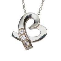 Silver Caring Heart Jewelry - IUSPN109