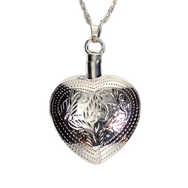 Silver Art Heart Jewelry - IUSPN113