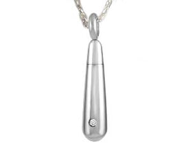 Silver Loving Tear Drop Diamond Jewelry - IUSPN117