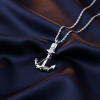 Silver Anchor Pendant - IUSPN118