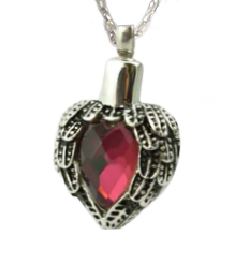 Silver Red Heart Jewelry - IUSPN119