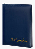 Value Series Blue In Remembrance Memorial Guest Book - 6 Ring - STVL102-Blue
