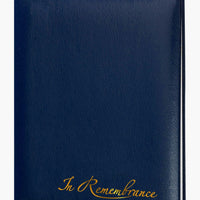 Value Series Blue In Remembrance Memorial Guest Book - 6 Ring - STVL102-Blue