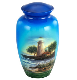 Cozy Lighthouse Theme Cremation Urn - IUTM126