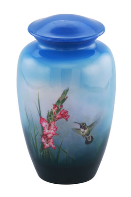 Hummingbird in Flight Theme Cremation Urn - IUTM139