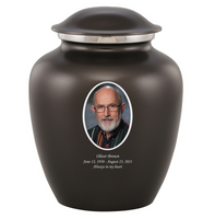 Elite Custom Photo Urn - IUUVP100-BLACK