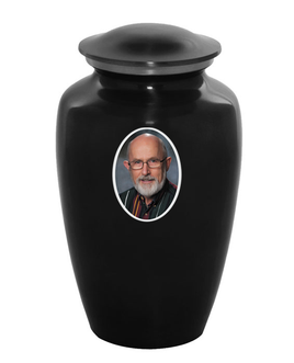 Classic Custom Photo Urn - IUUVP200-Black