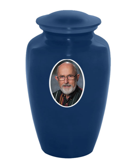 Classic Custom Photo Urn - IUUVP200-Blue