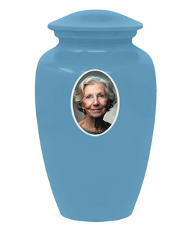 Classic Custom Photo Urn - IUUVP200-LightBlue