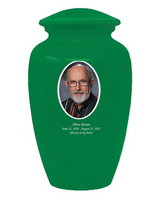 Classic Custom Photo Urn - IUUVP200-LightGreen
