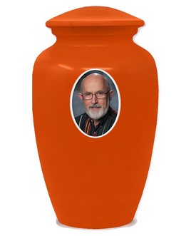 Classic Custom Photo Urn - IUUVP200-Orange