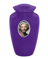 Classic Custom Photo Urn - IUUVP200-Purple