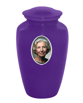 Classic Custom Photo Urn - IUUVP200-Purple