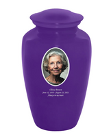 Classic Custom Photo Urn - IUUVP200-Purple