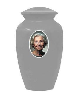 Classic Custom Photo Urn - IUUVP200-Silver