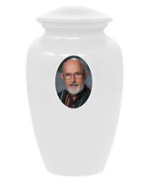 Classic Custom Photo Urn - IUUVP200-White